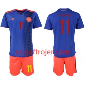 Colombia Fodboldtrøjer CUADRADO 11 Børn Udebanesæt Copa América 2019 Kort ærmer